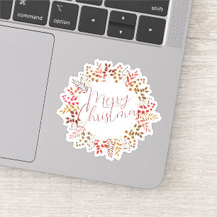 Merry Christmas Halloween New Year  Sticker