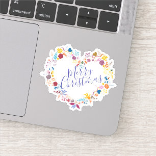 Merry Christmas Halloween New Year Sticker