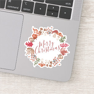 Merry Christmas Halloween New Year Sticker