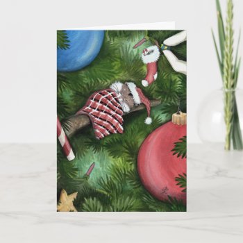 Merry Christmas Hamster Card By Bihrle by AmyLynBihrle at Zazzle
