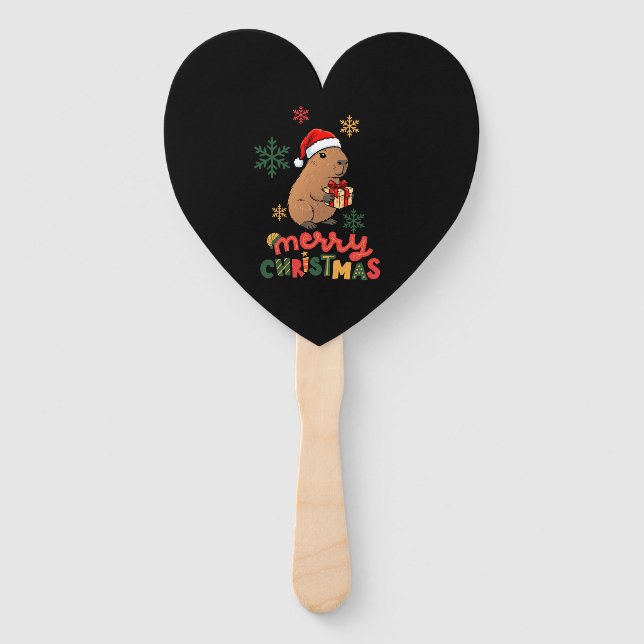 MERRY CHRISTMAS HAND FAN (Front)