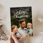 Merry Christmas Hand-Lettered Photo Holiday Card<br><div class="desc">This modern and chic Christmas photo card features hand-lettering with your photo for a unique and one-of-a-kind look. The back comes with a festive dot pattern and a space for a second photo. Turn the photo(s) that you love into a personalized holiday card this year that they’ll love too. Quick...</div>