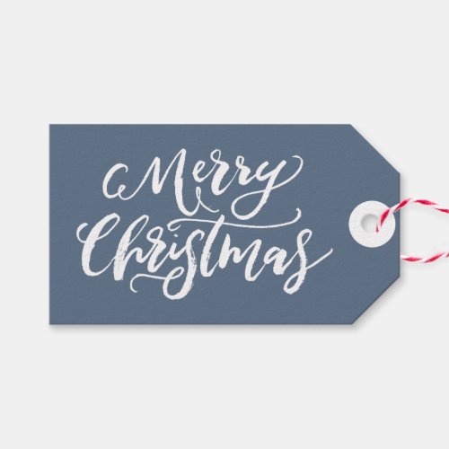 Merry Christmas Hand Lettering Gift Tags