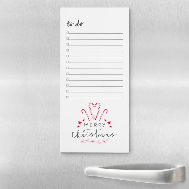 Merry Christmas handlettered notepad (In Situ)