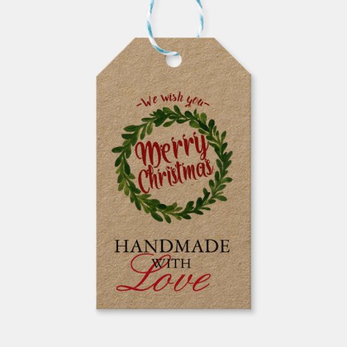 Merry Christmas  Handmade gift tag