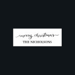 Merry Christmas Handwritten Script Holiday Self-inking Stamp<br><div class="desc">Merry Christmas Handwritten Script Holiday</div>