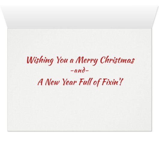 Merry Christmas Handyman (Inside Horizontal (Bottom))