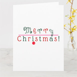 Merry Christmas, Hanging Ornament Folded Christmas Card