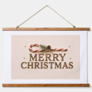 MERRY CHRISTMAS HANGING TAPESTRY