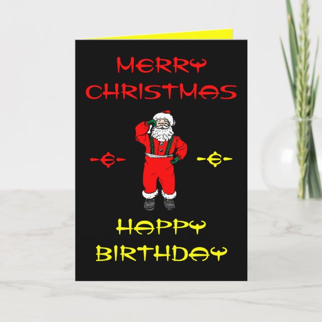 Merry Christmas & Happy Birthday Cards (Front)