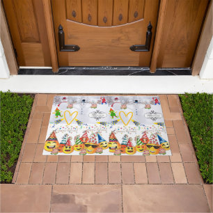 Merry Christmas Happy Birthday Matt Doormat