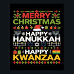 Merry Christmas Happy Hanukkah Happy Kwanzaa 12  Poster<br><div class="desc">Merry Christmas Happy Hanukkah Happy Kwanzaa 12</div>