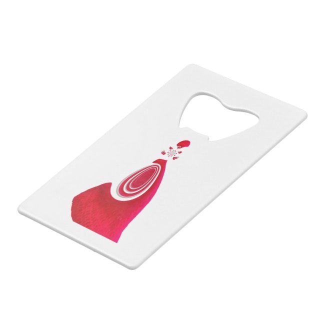 Merry Christmas Happy Holiday Home for Christmas  Credit Card Bottle Opener (Back Angled)