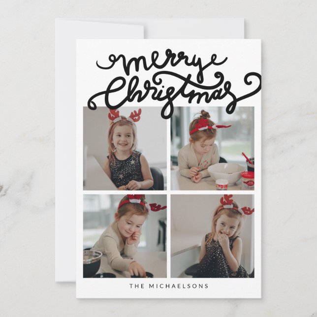 MERRY CHRISTMAS Happy Holidays Add Your Photos (Front)