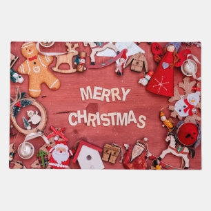 Merry Christmas Happy Holidays Doormat