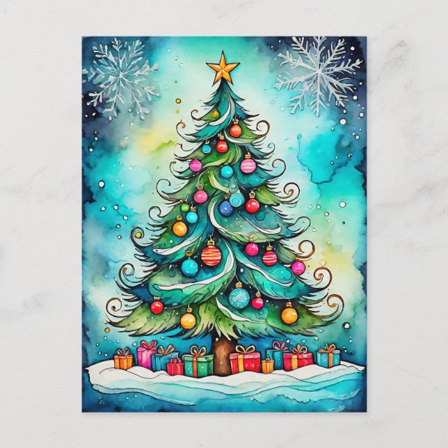 Merry Christmas | Happy Holidays, Everyone Postcard (Front)