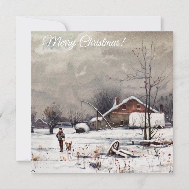 Merry Christmas/Happy Holidays Holiday Card (Front)