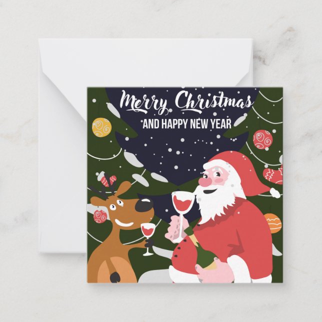 Merry Christmas/Happy Holidays Note Card (Front)