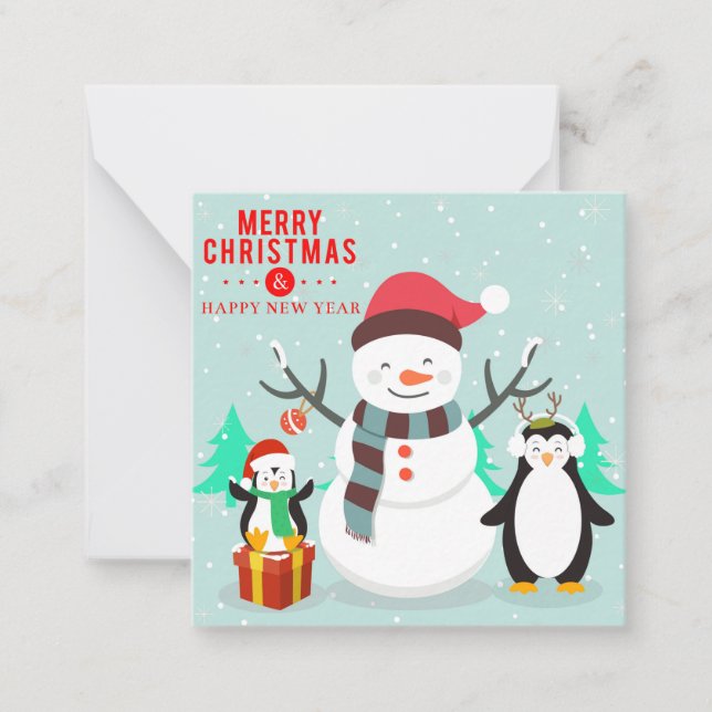 Merry Christmas/Happy Holidays Note Card (Front)