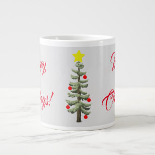 Merry Christmas, Happy Holidays! on a Giant Coffee Mug
