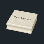 Merry Christmas happy holidays simple minimal  Rubber Stamp<br><div class="desc">Design</div>
