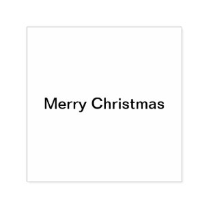 Merry Christmas happy holidays simple minimal  Self-inking Stamp