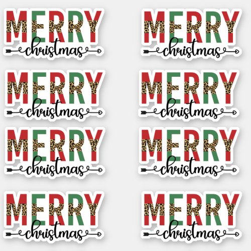 Merry Christmas Happy Mail Gift Decoration Pack Sticker