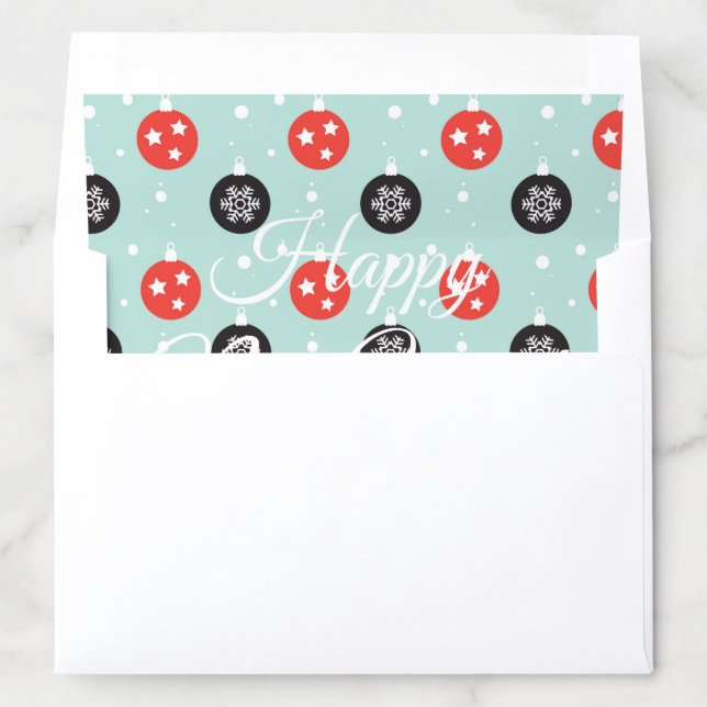Merry Christmas & Happy New Year! 2025 XMAS Snow Envelope Liner (In Envelope)