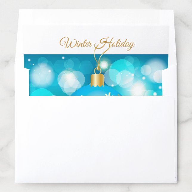 Merry Christmas & Happy New Year! 2026 XMAS Snow Envelope Liner (In Envelope)
