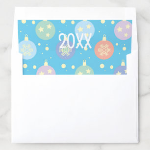 Merry Christmas & Happy New Year! 2026 XMAS Snow Envelope Liner