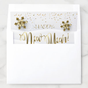 Merry Christmas & Happy New Year! 2027 XMAS Snow Envelope Liner