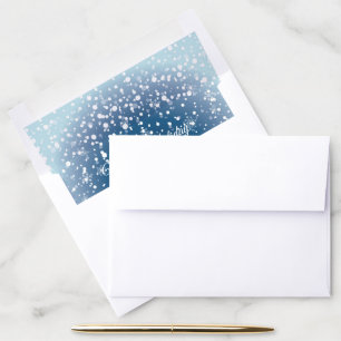 Merry Christmas & Happy New Year! 2027 XMAS Snow Envelope Liner