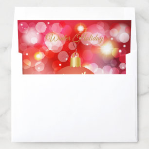 Merry Christmas & Happy New Year! 2027 XMAS Snow Envelope Liner