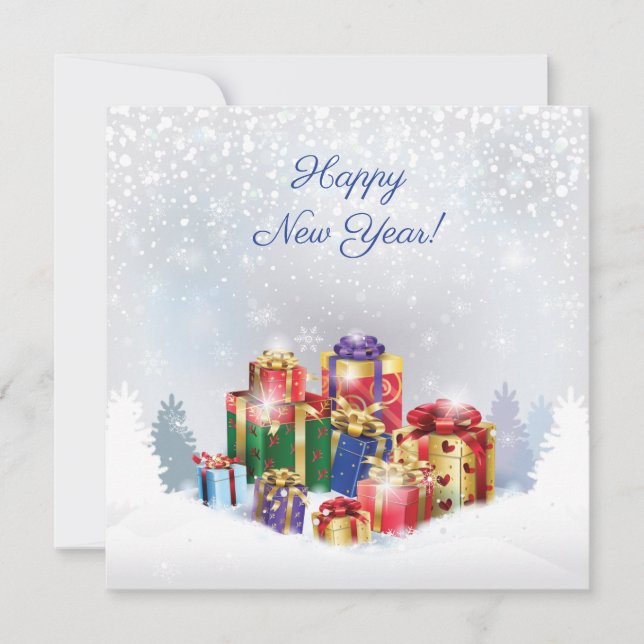 Merry Christmas & Happy New Year! 20XX XMAS Note Card (Front)