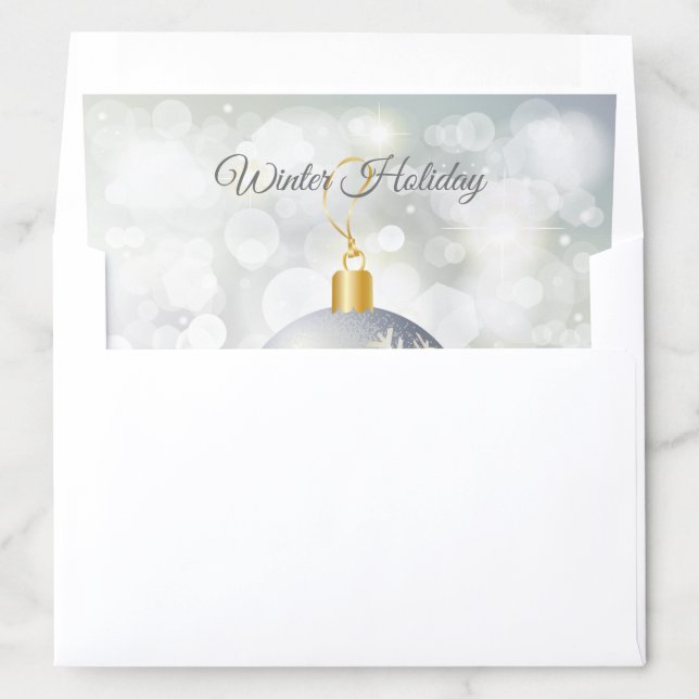 Merry Christmas & Happy New Year! 20XX XMAS Snow Envelope Liner (In Envelope)