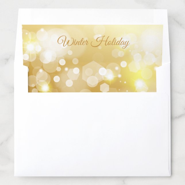 Merry Christmas & Happy New Year! 20XX XMAS Snow Envelope Liner (In Envelope)