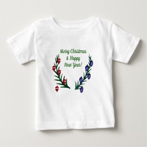 Merry Christmas Happy new Year Baby T_Shirt