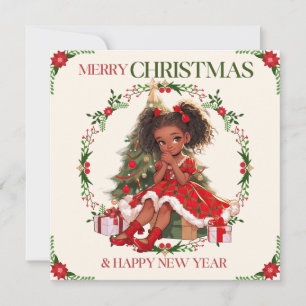 Merry Christmas & Happy New Year Black Girl Magic