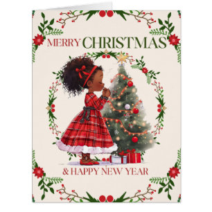 Merry Christmas & Happy New Year Black Girl Magic