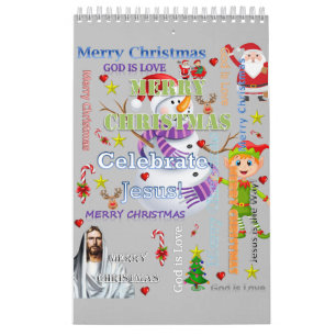Merry Christmas Happy New Year Calendar 2021