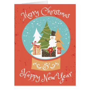 Merry Christmas Happy New Year Card