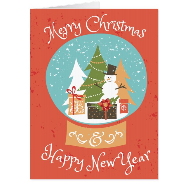Merry Christmas Happy New Year Card (Front)