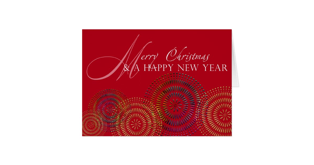 merry christmas happy new year card | Zazzle.com