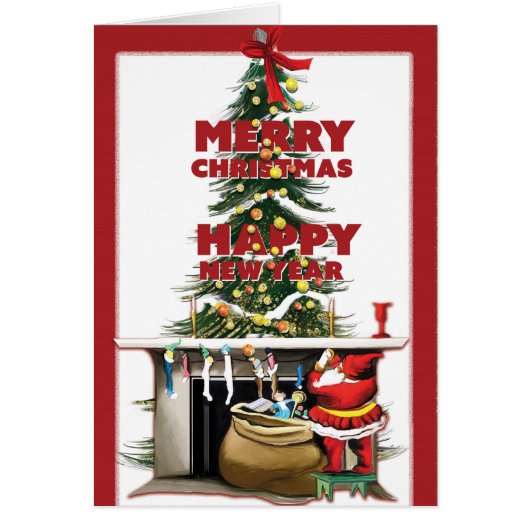 Merry Christmas & Happy New Year Cards (Front)