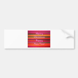 Merry Christmas Happy New Year Collection Bumper Sticker
