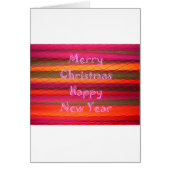 Merry Christmas Happy New Year Color Design (Front)