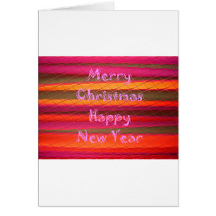 Merry Christmas Happy New Year Color Design