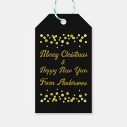 Merry Christmas &amp; Happy New Year Custom Gift Tags