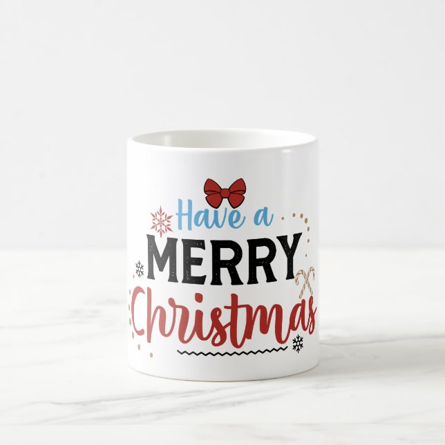 Merry Christmas & Happy New Year | Festive Holiday Coffee Mug (Center)