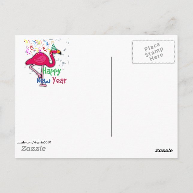 Merry Christmas & Happy New Year from Florida Postcard (Back)